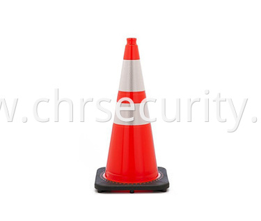 28- Orange Traffic Cones w- 4-6- 3M Reflective Collars